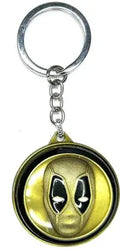 Gold Deadpool spinning keychain