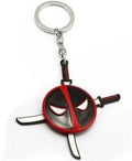 Deadpool with sword metal keychain