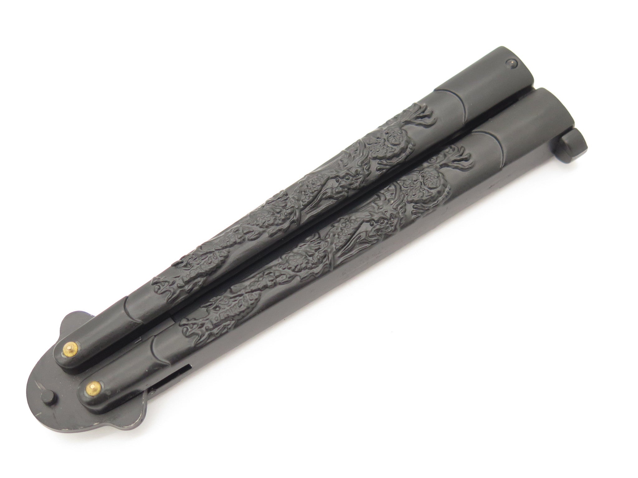 Black dragon butterfly knife