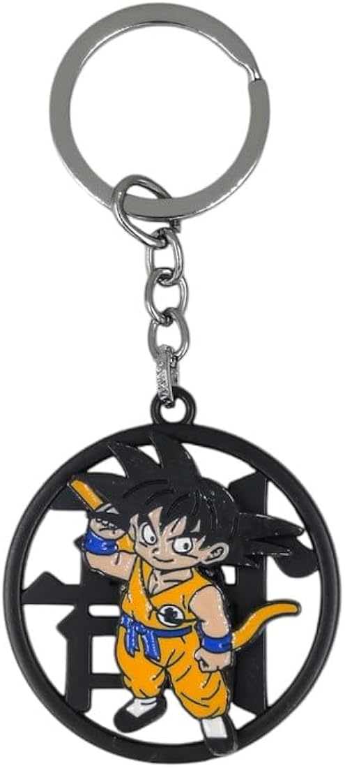 Dragon ball-Z super saiyan goku metal keychain