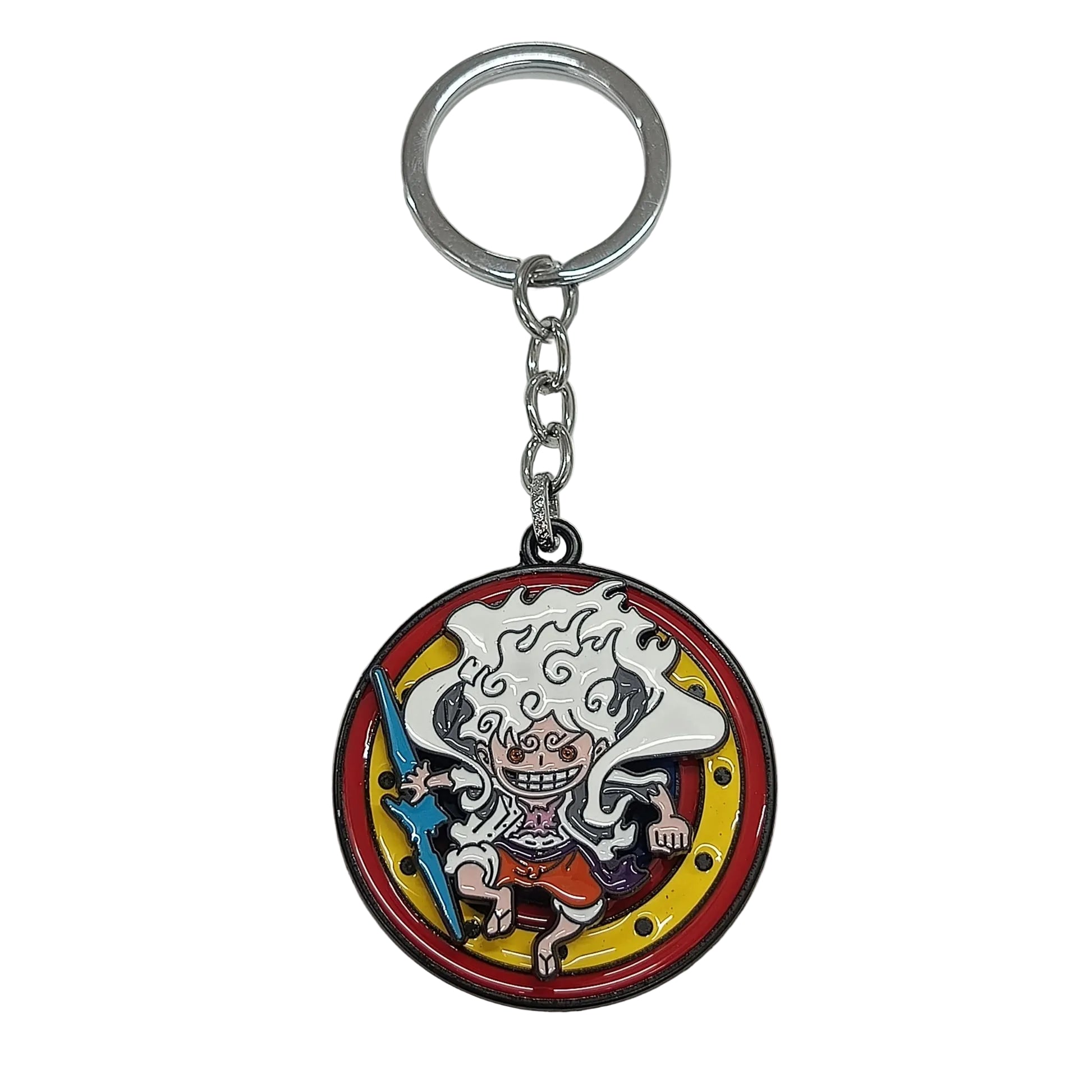 One peice luffy metal rotating keychain