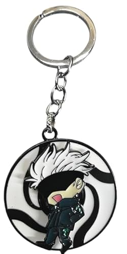 Jujutsu kaisen- gojo rotating metal keychain
