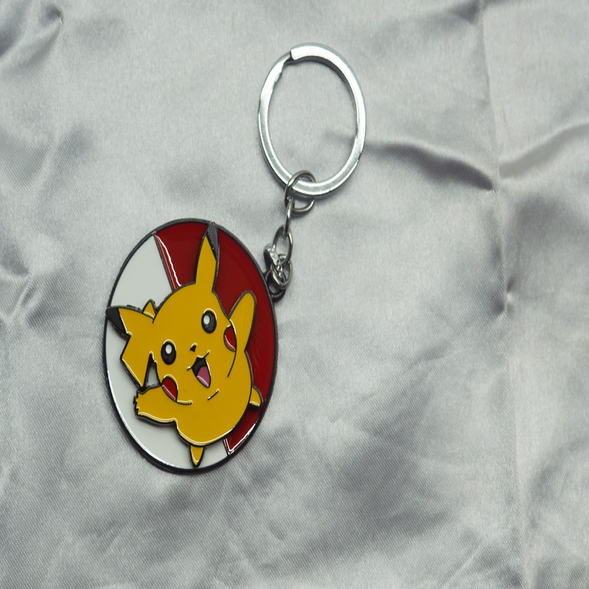 Pokemon Pikachu metal spinning keychain