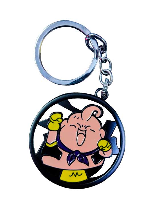 Majin Buu Dragon Ball Z metal keychain.