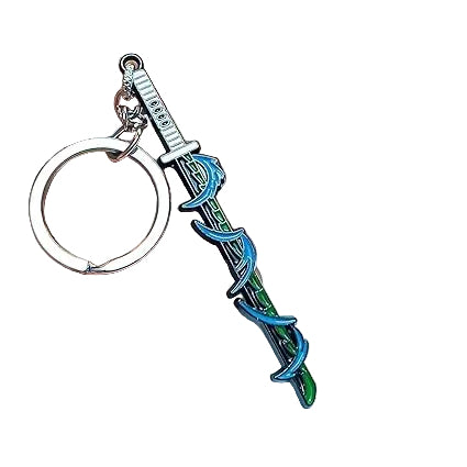 Demon slayer water hasira metal katana keychain